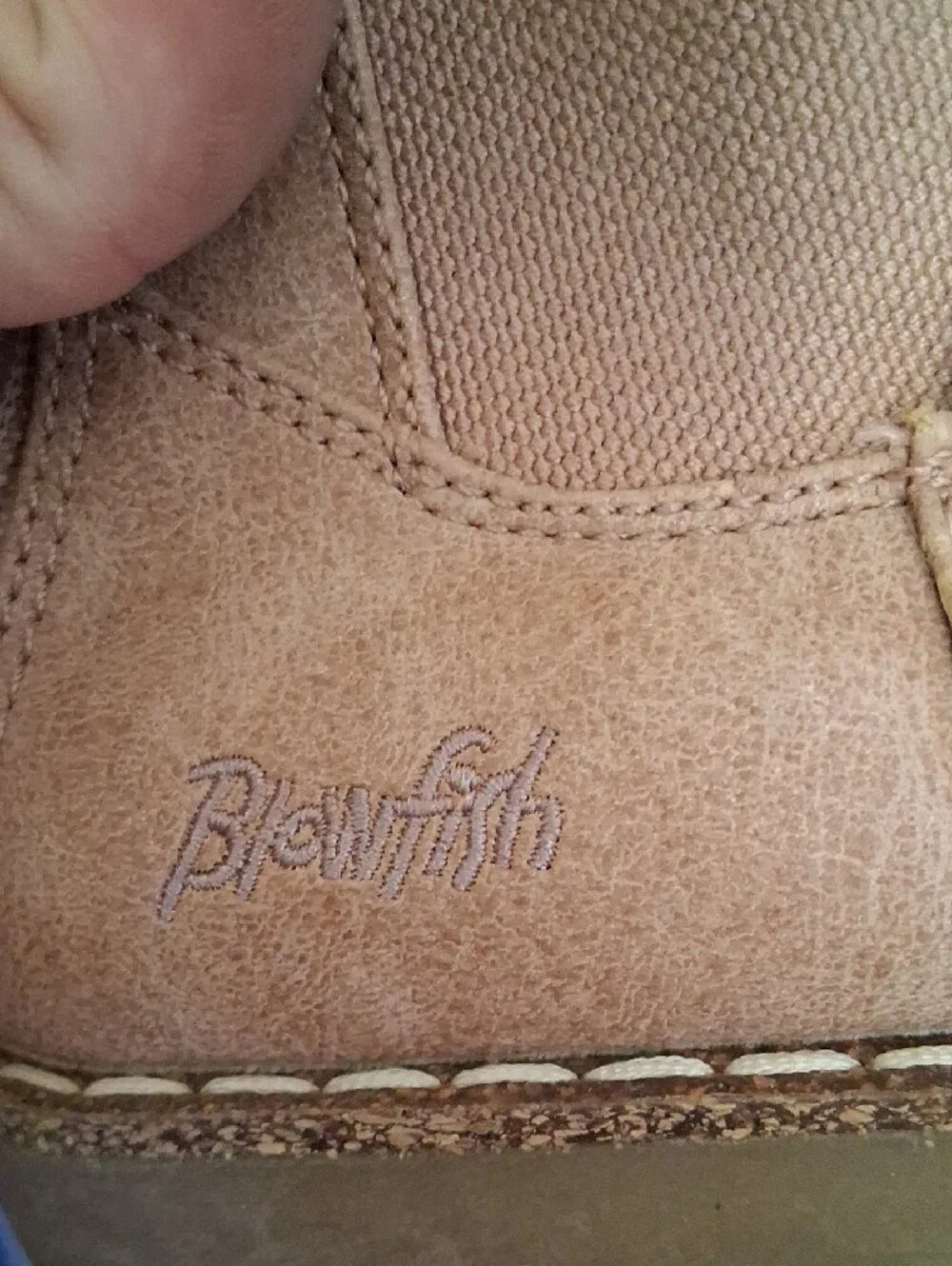 Blowfish Tan Faux-Suede Ankle Booties